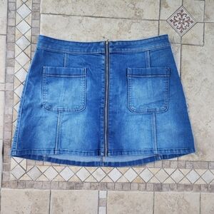 Hollister A Line Jean Skirt